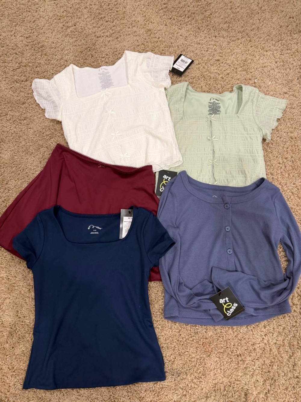 Girls Medium (8) Summer Tops and Skirt Bundle from Target- Art Class Nwt